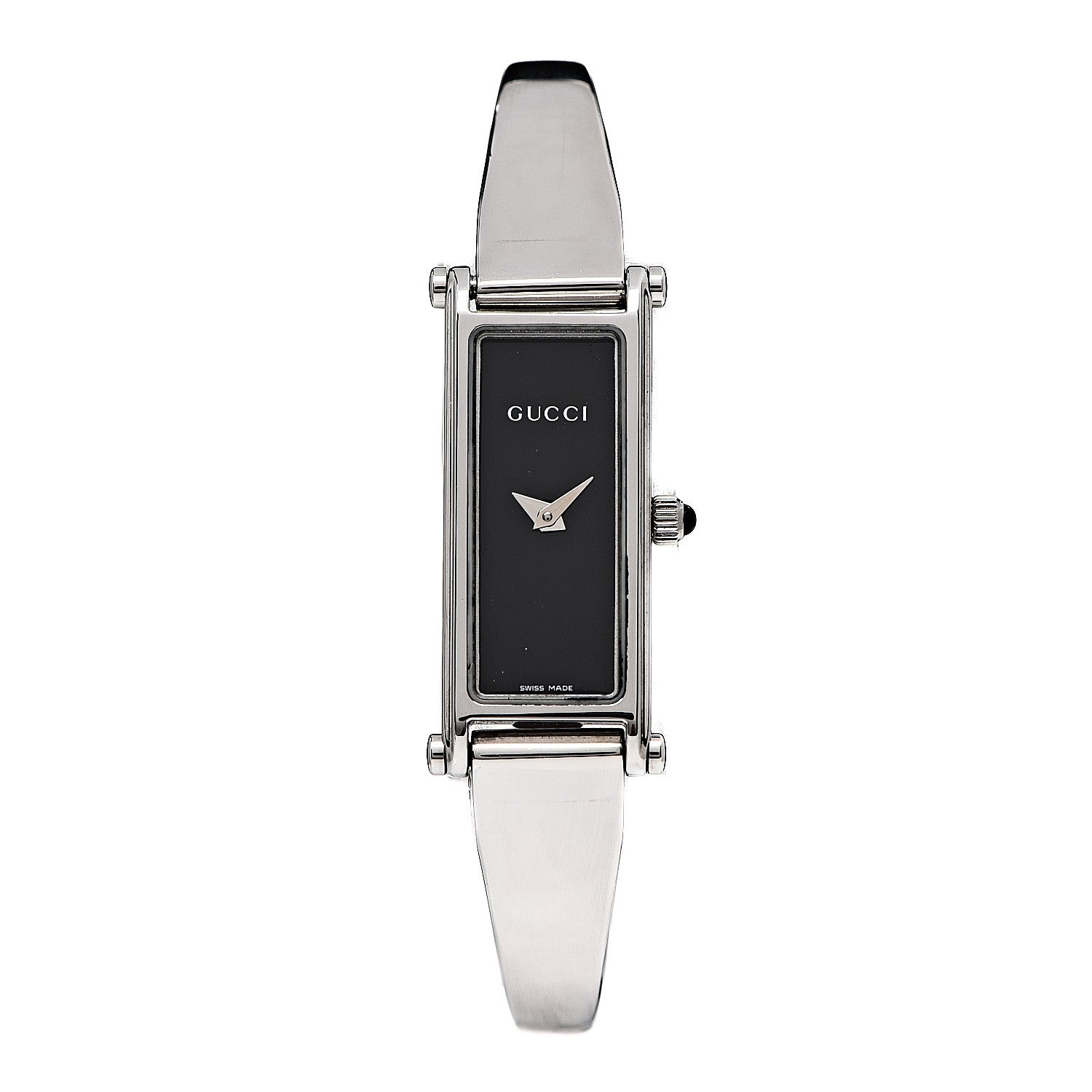 Gucci Stainless Steel 12mm 1500L Horsebit Quartz Watch Black 1 of 5