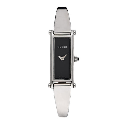 Gucci Stainless Steel 12mm 1500L Horsebit Quartz Watch Black 1 of 5