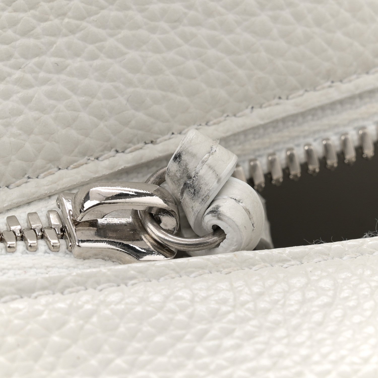 Balenciaga Grained Calfskin Neo Classic Silver Hardware Mini City White 15 of 15