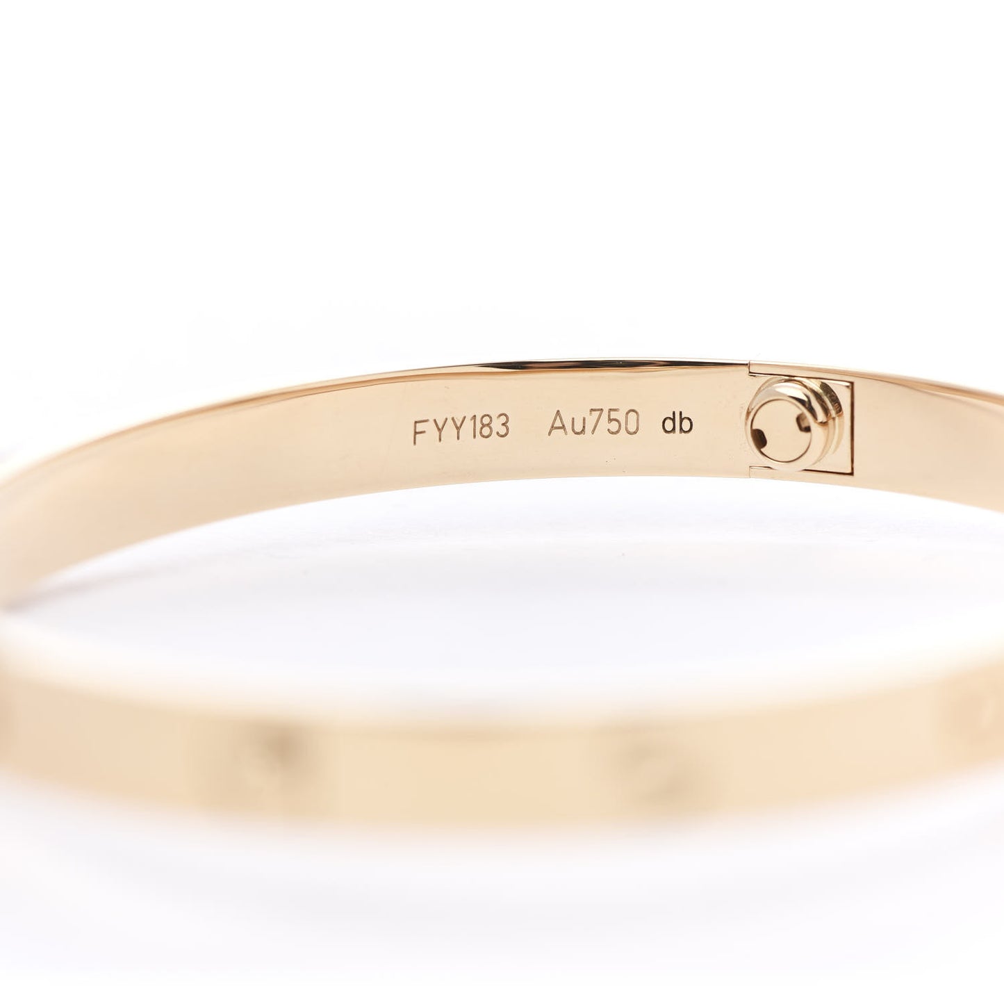 18K Yellow Gold LOVE Bracelet 19