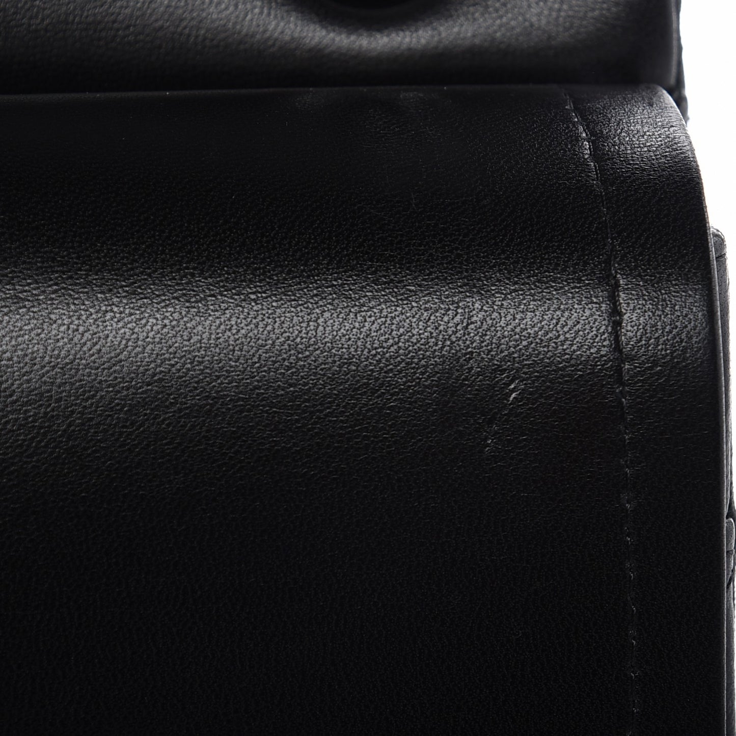 Lambskin Chevron Quilted Jumbo Double Flap So Black
