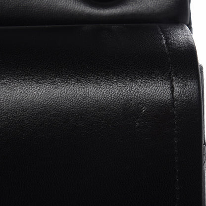 Chanel Lambskin Chevron Quilted Jumbo Double Flap So Black 9 of 13