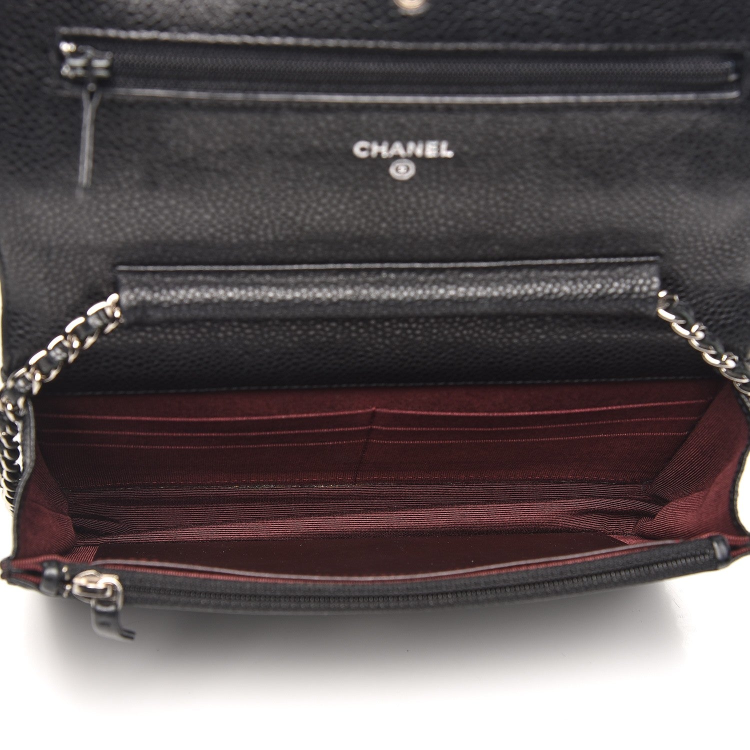 Chanel Caviar Quilted Wallet On Chain WOC Black 5 of 12