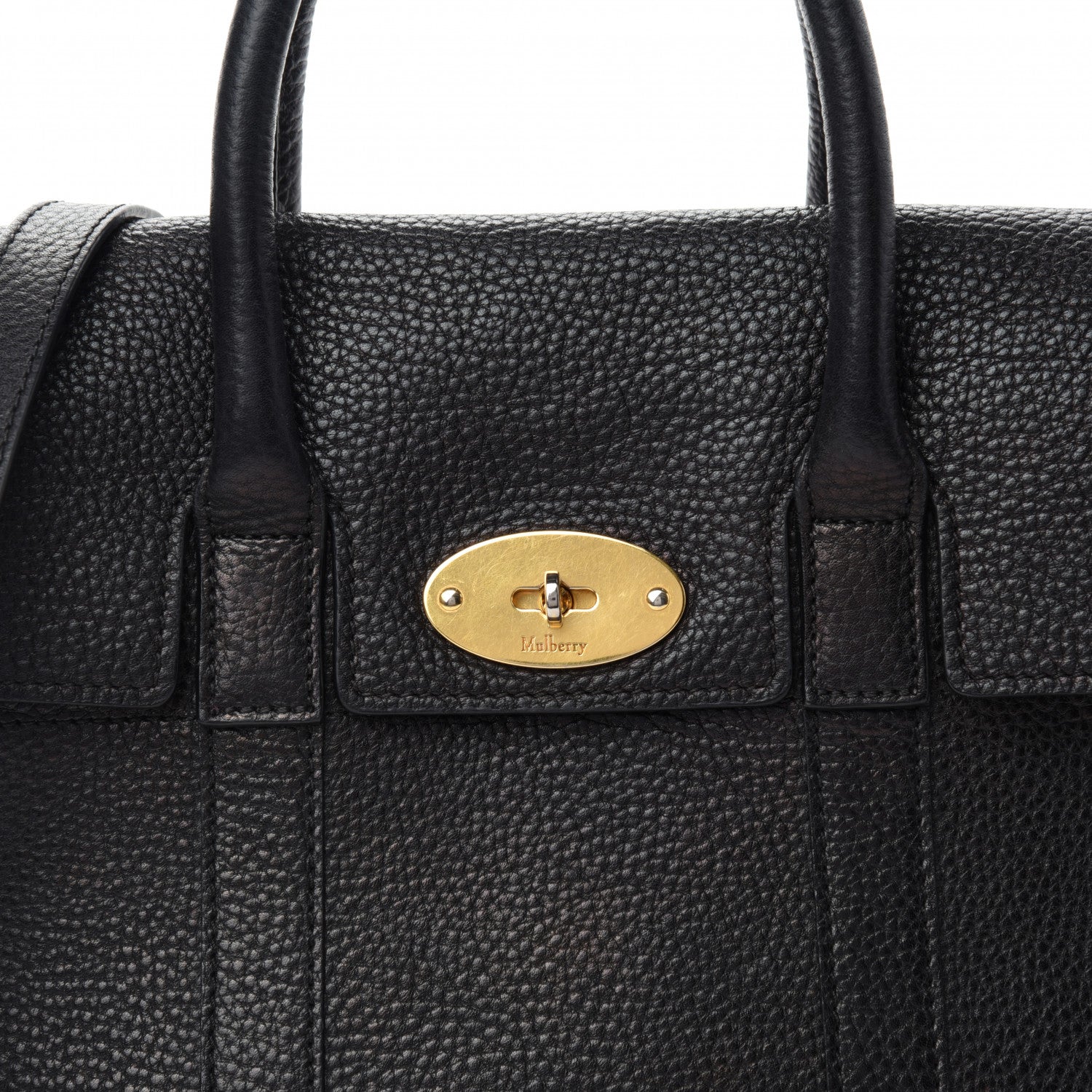 Mulberry Classic Grain Small New Bayswater Black 8 of 12