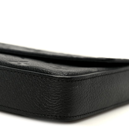 Louis Vuitton Empreinte Pochette Felicie Chain Wallet Black 15 of 15