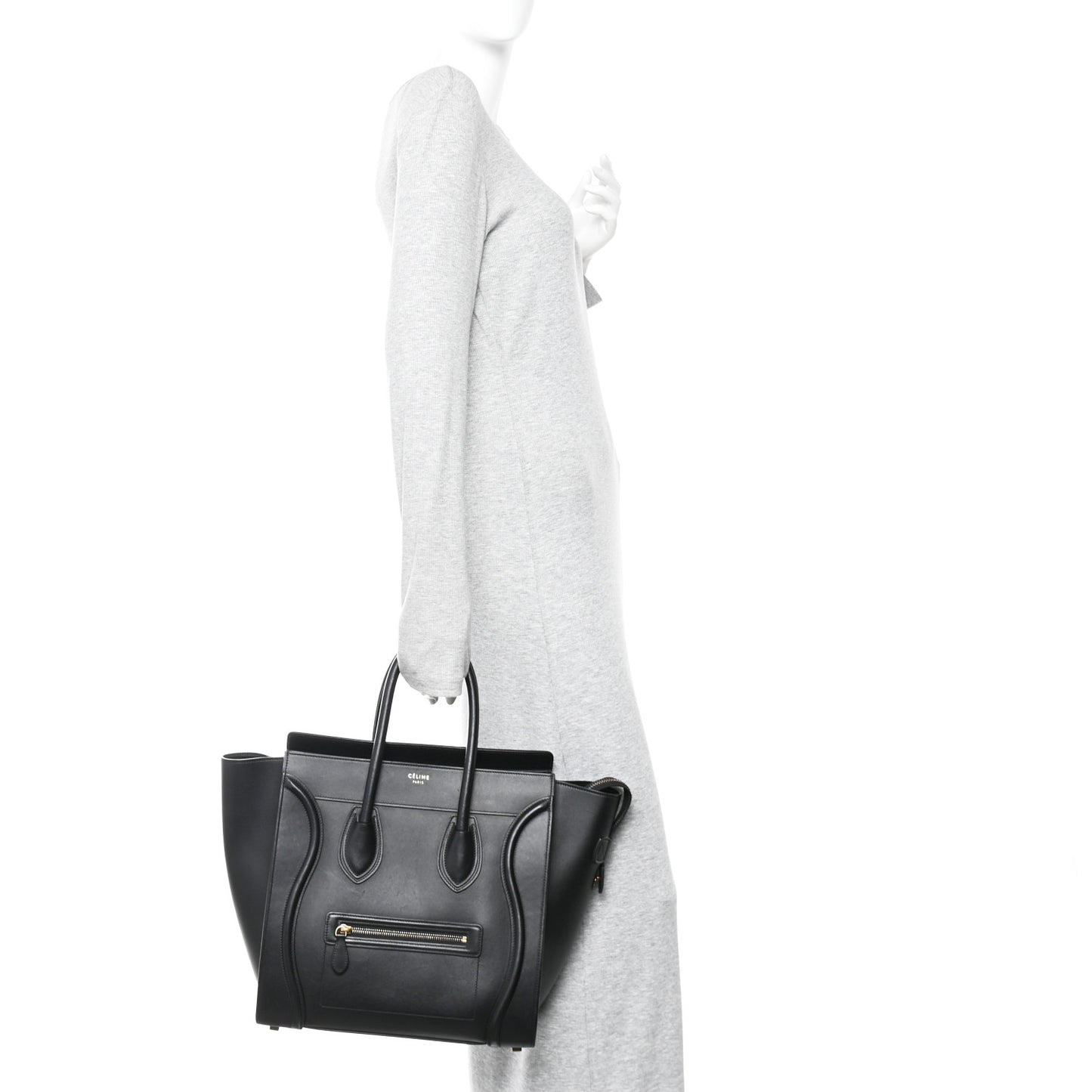 Smooth Calfskin Mini Luggage Black