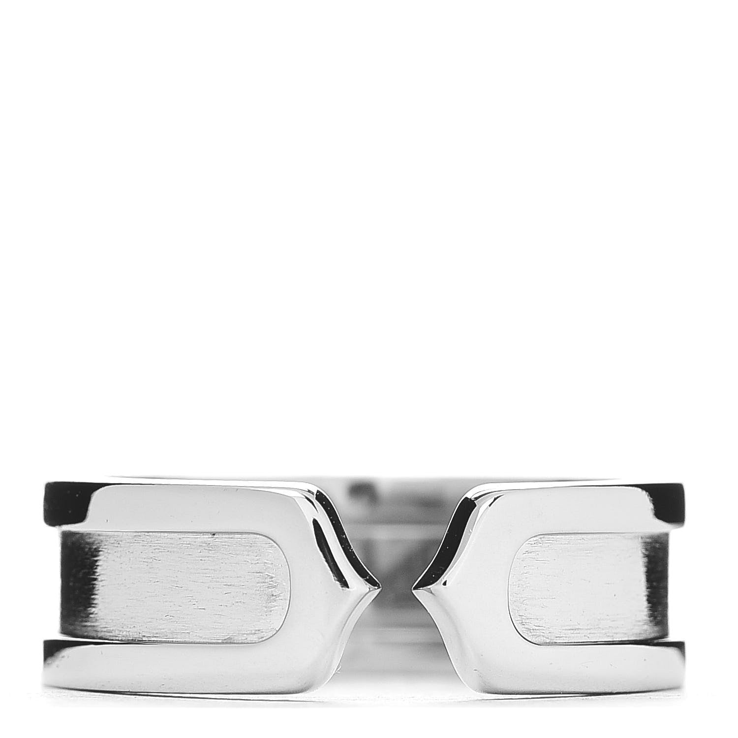 Cartier 18K White Gold 6.5mm C De Ring 52 6 1 of 4