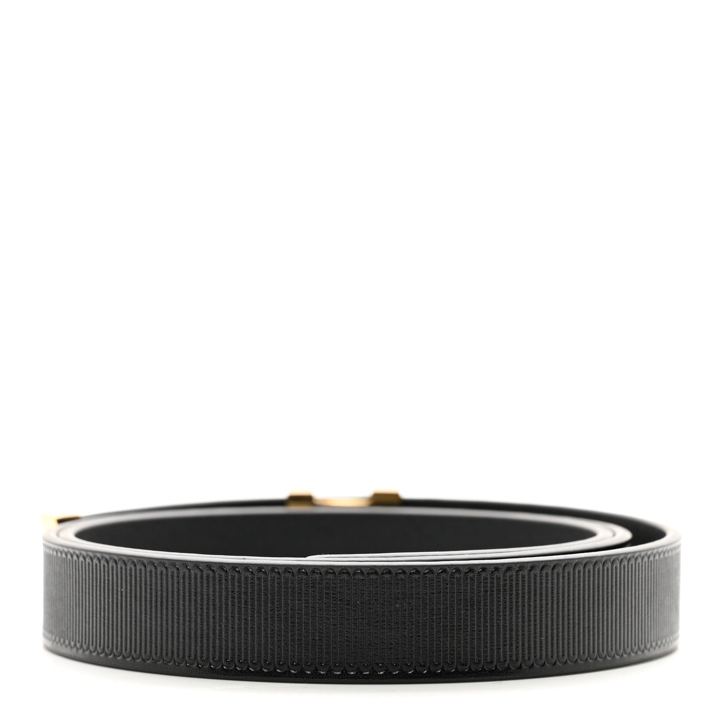 Calfskin Embossed 20MM LV Initiales Belt 75 30 Black