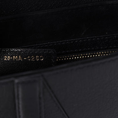 Christian Dior Shiny Goatskin Saddle Bag Black 9 of 11