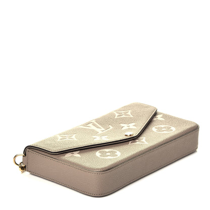 Louis Vuitton Empreinte Monogram Giant Felicie Pochette Tourterelle Creme 10 of 21