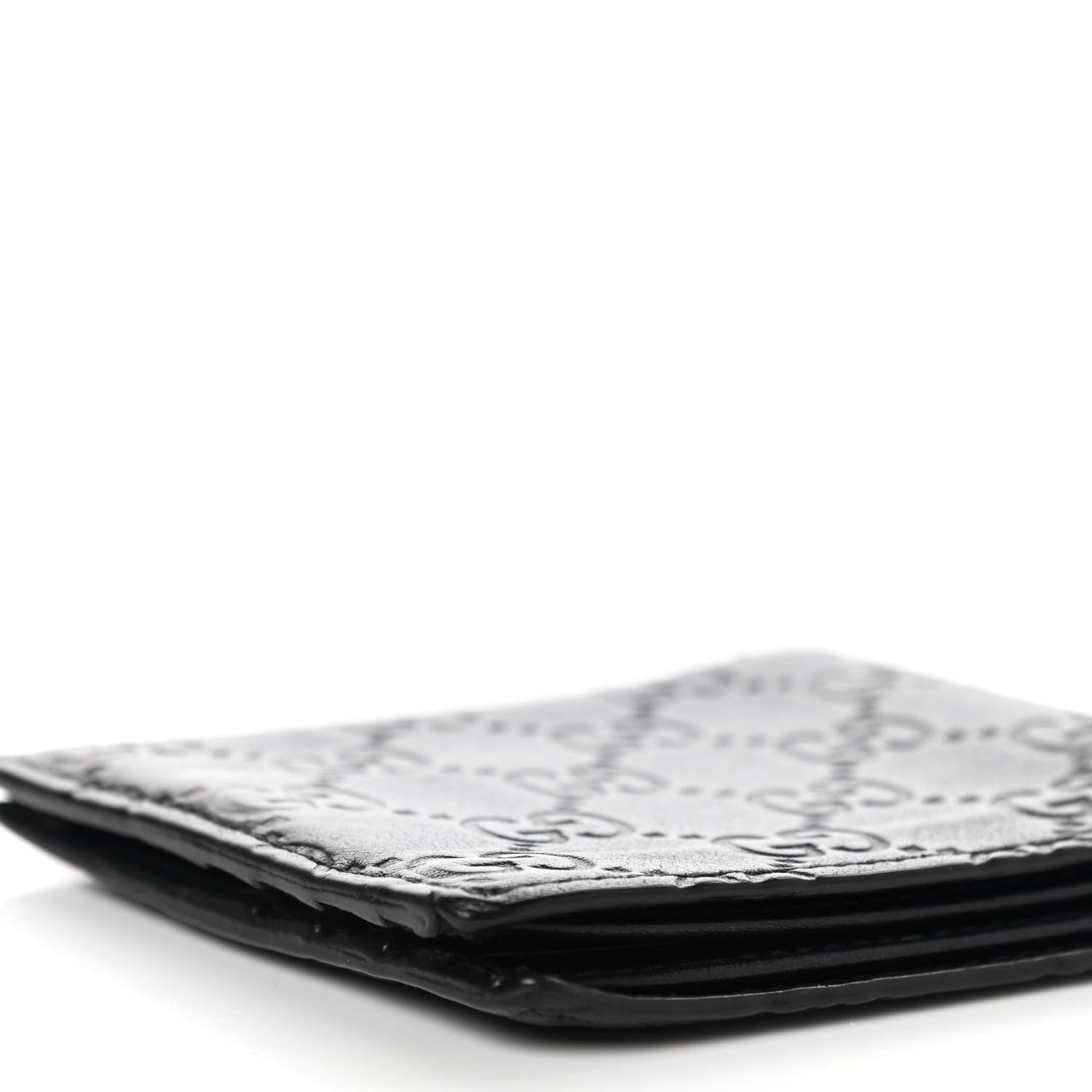 Gucci Guccissima Bi-Fold Wallet Black 9 of 12