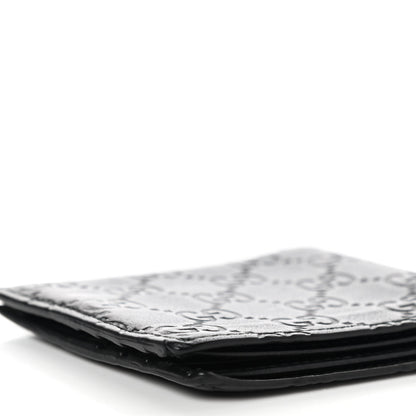 Gucci Guccissima Bi-Fold Wallet Black 9 of 12