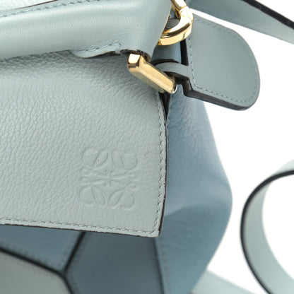 Loewe Calfskin Small Puzzle Bag Aqua Light Blue Stone Blue 11 of 15