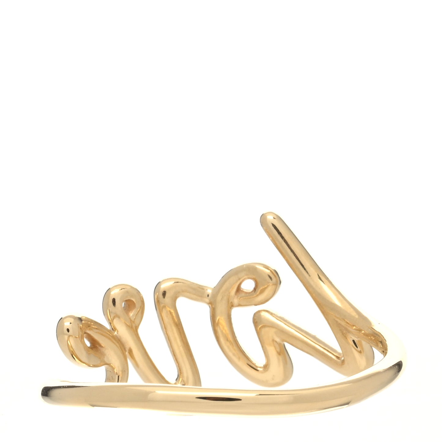 18K Yellow Gold Paloma's Graffiti Love Ring 57 8