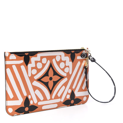 Louis Vuitton Monogram Giant Crafty Neverfull MM GM Pochette Creme Caramel 2 of 8