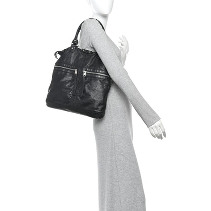 Balenciaga Agneau Classic Hardware Square Tote Black 2 of 17