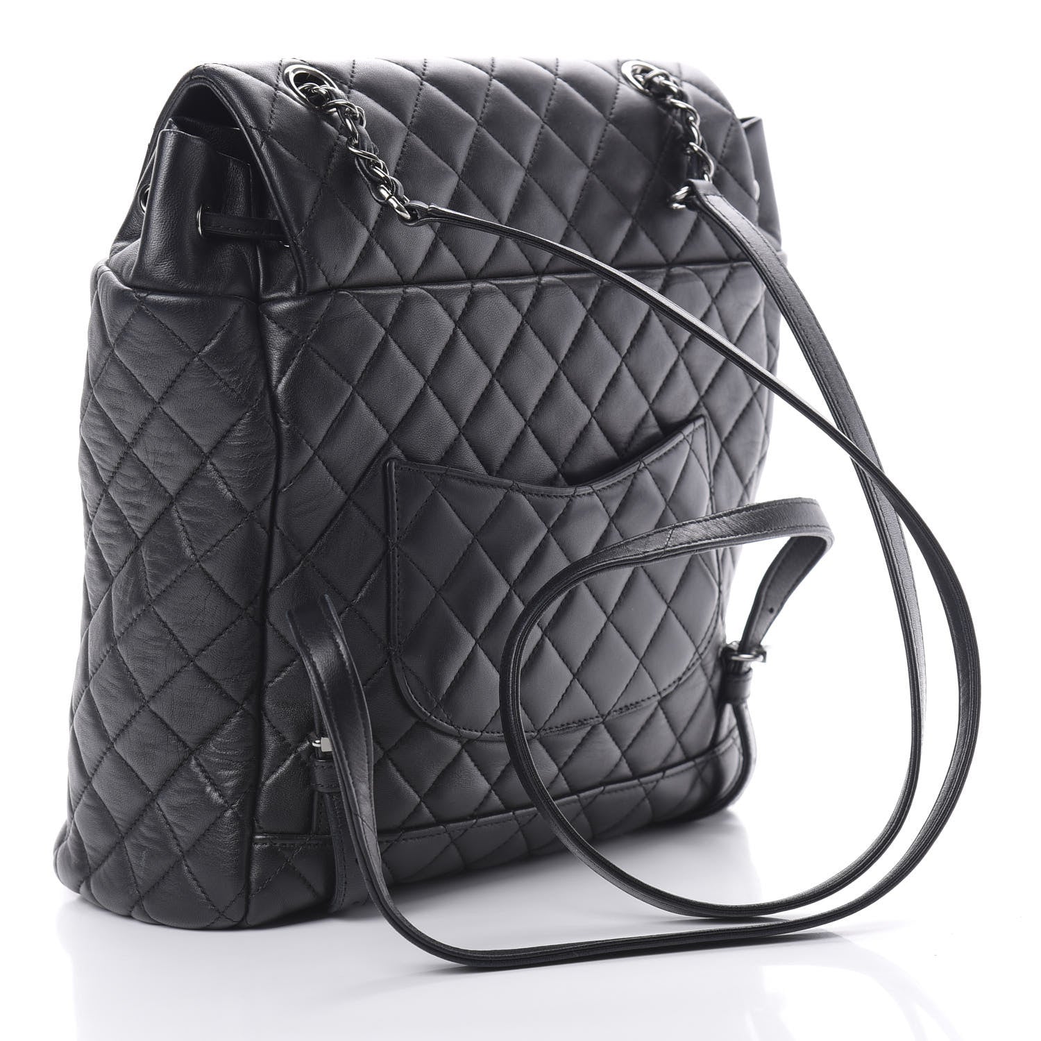 Chanel Calfskin Quilted Large Urban Spirit Backpack Black 2 of 10