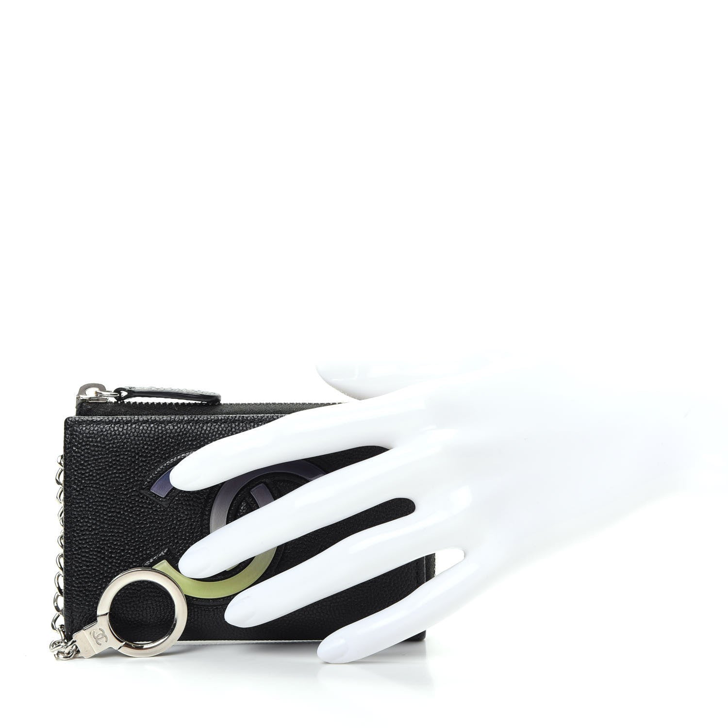 Chanel Caviar CC Key Holder Case Black 2 of 8