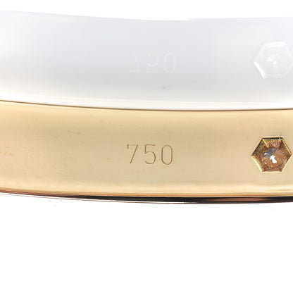 Cartier 18K Yellow Gold 4 Diamond LOVE Bracelet 18 7 of 7
