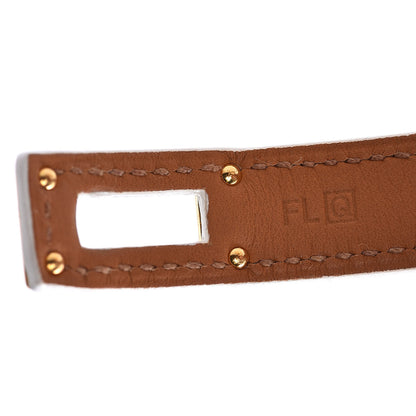 Hermes Epsom Kelly Double Tour Bracelet XS White 6 of 7