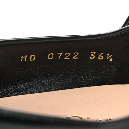 Christian Dior Brushed Calfskin Uniform 30mm Pumps 36.5 Black 6 of 8