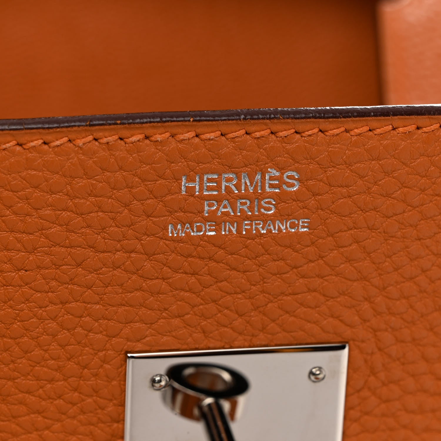 Hermes Togo BIRKIN 30 Orange 6 of 12