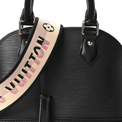 Louis Vuitton Epi Jacquard Alma BB Black 7 of 9