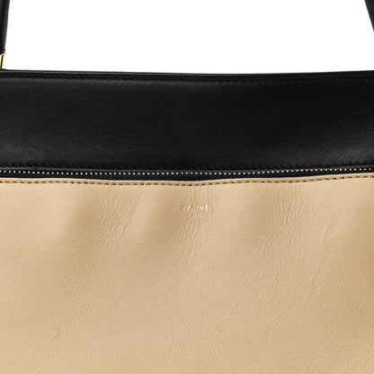 Celine Smooth Calfskin Medium Bi-Color Edge Shoulder Bag Black Beige 8 of 11