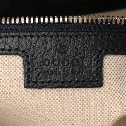 Gucci GG Supreme Monogram Textured Dollar Calfskin Web Small Ophidia Messenger Bag Beige Blue 6 of 11