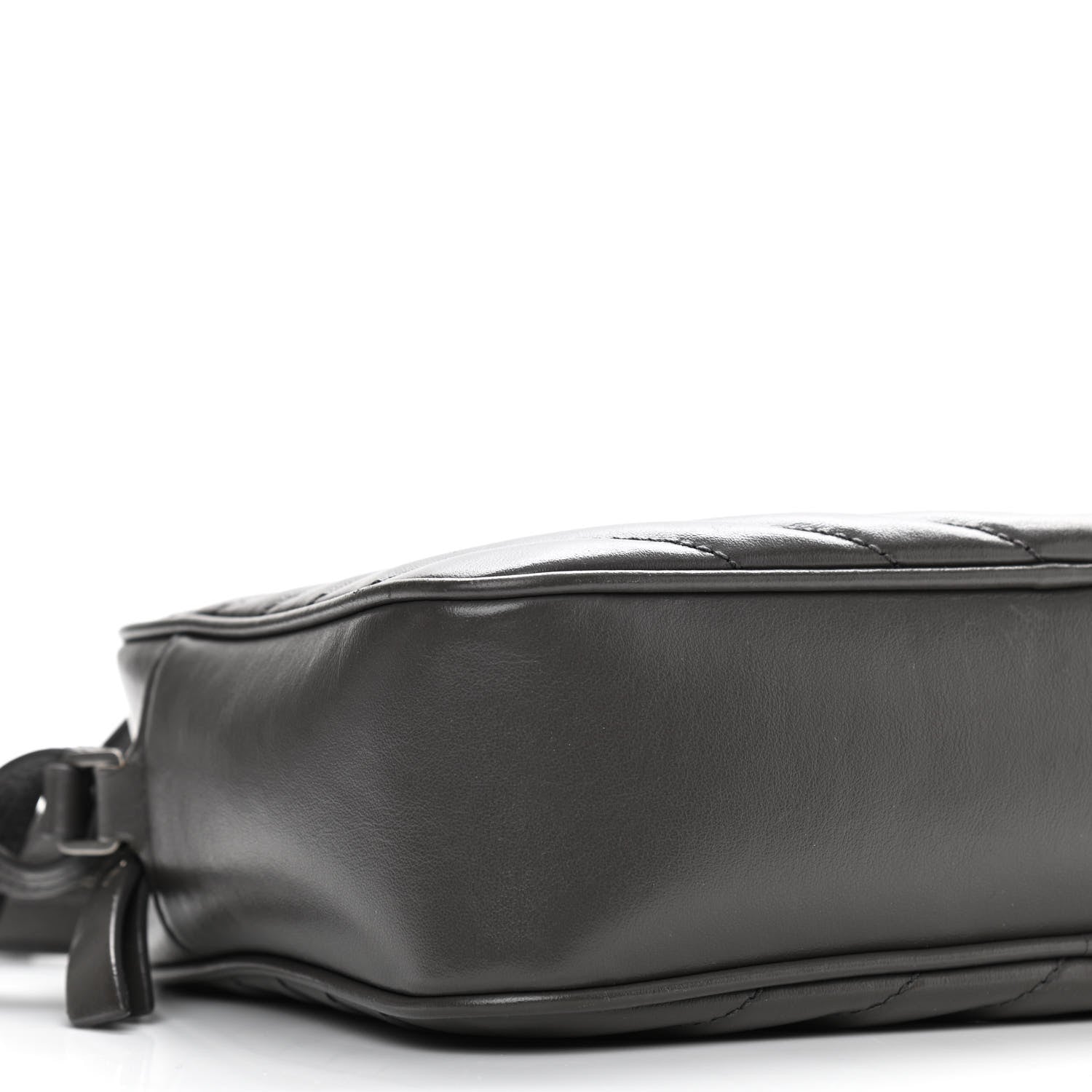 Saint Laurent Calfskin Matelasse Monogram Lou Camera Bag Sea Pebble 9 of 14