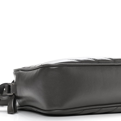 Saint Laurent Calfskin Matelasse Monogram Lou Camera Bag Sea Pebble 9 of 14