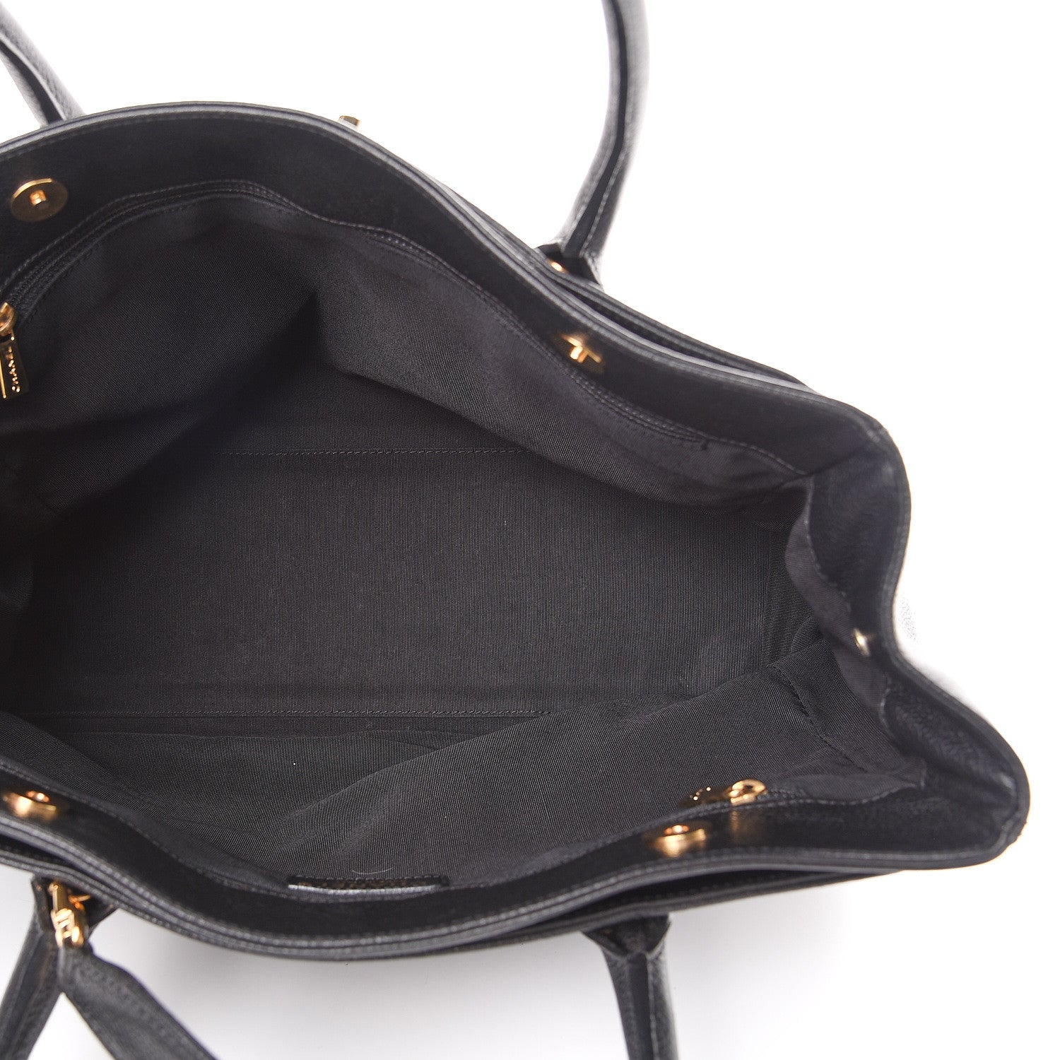 Chanel Calfskin Cerf Executive Shopper Tote Black 4 of 19