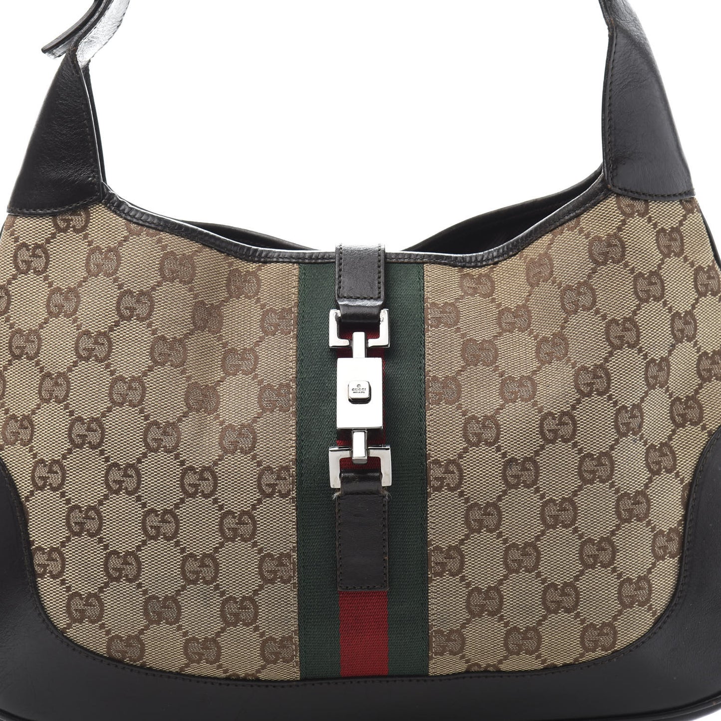 Monogram Web Jackie O Hobo Dark Brown