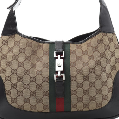 Gucci Monogram Web Jackie O Hobo Dark Brown 11 of 11