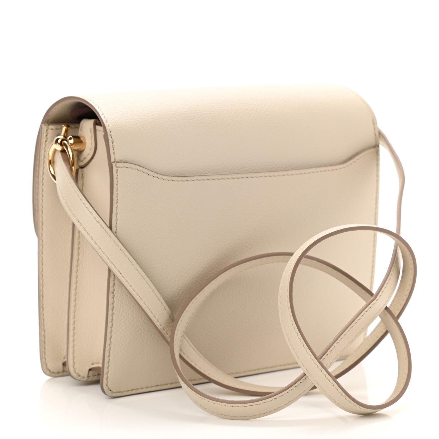 Hermes Evercolor Mini Sac Roulis Craie 2 of 9