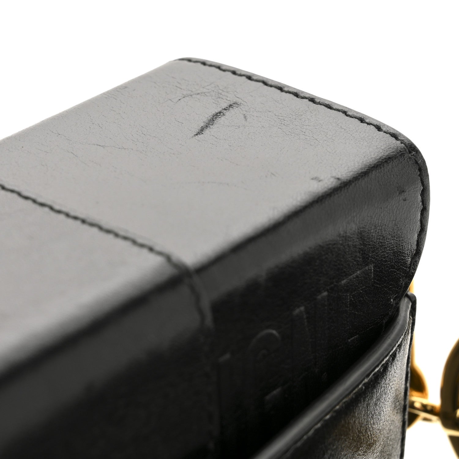 Christian Dior Crackled Lambskin 30 Montaigne Box Bag Black Black 25 of 25