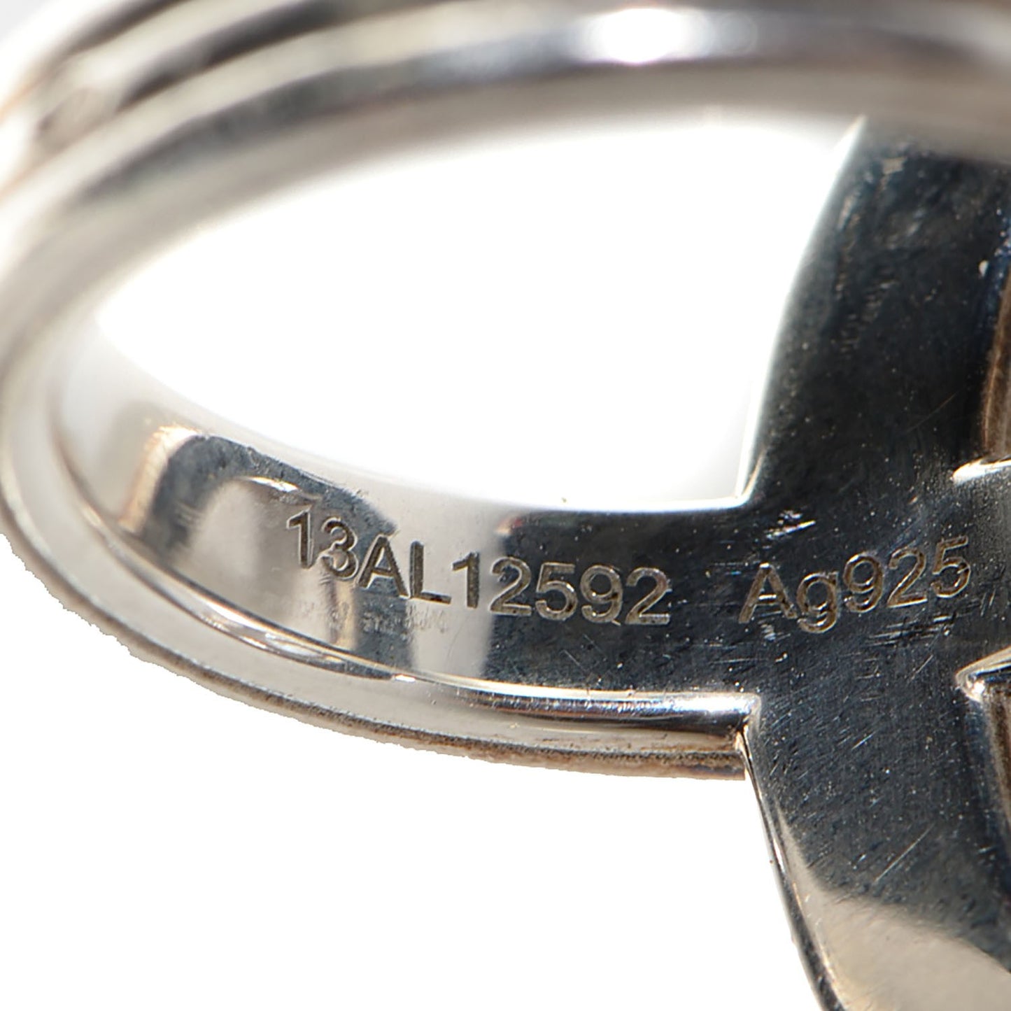 Sterling Silver Vertical Chaine d'Ancre 24 Ring 50 5.25