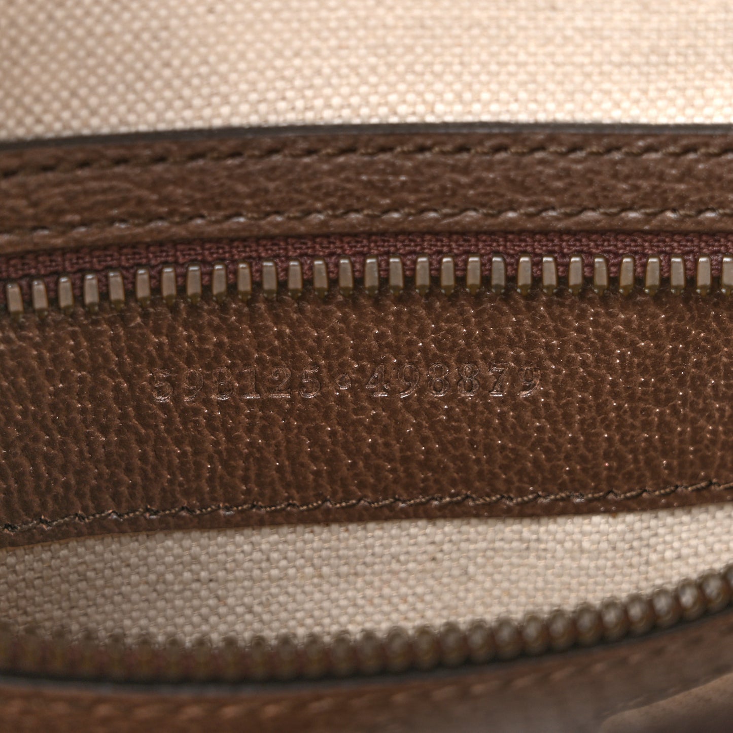 GG Supreme Monogram Web Small Ophidia Half Moon Hobo Brown