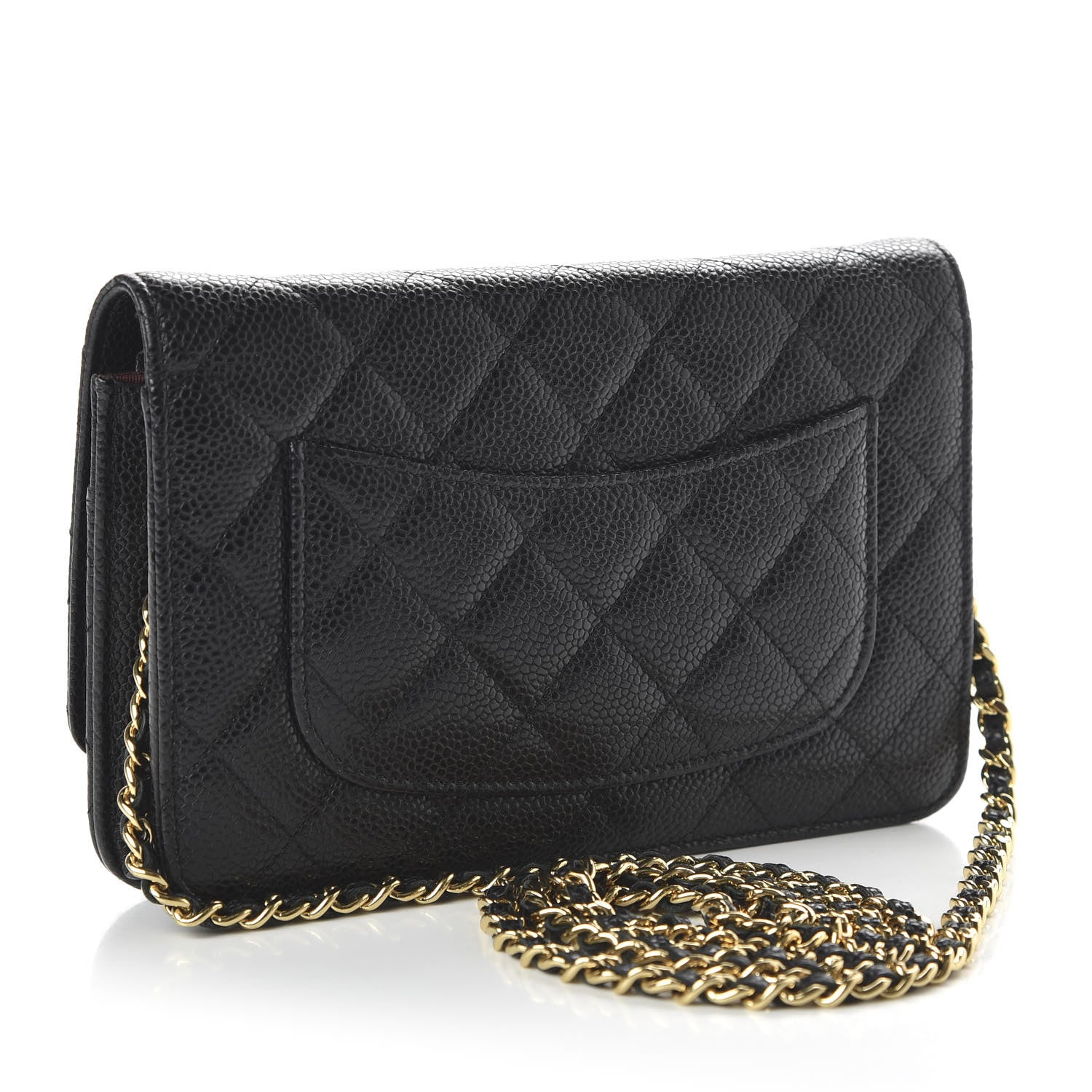 Chanel Caviar Quilted Wallet On Chain WOC Black 3 of 11