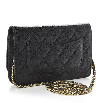 Chanel Caviar Quilted Wallet On Chain WOC Black 3 of 11