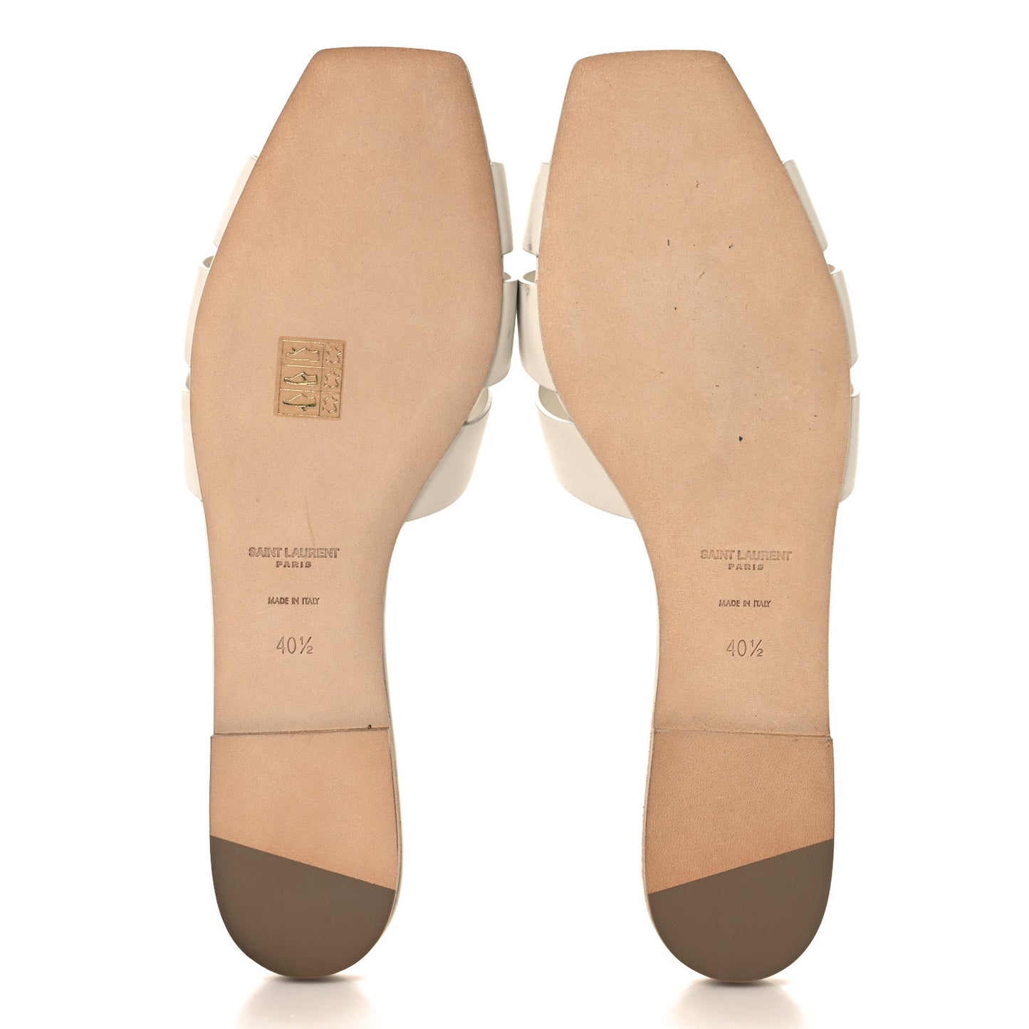 Calfskin Tribute 05 Slide Sandals 40.5 Porcellana