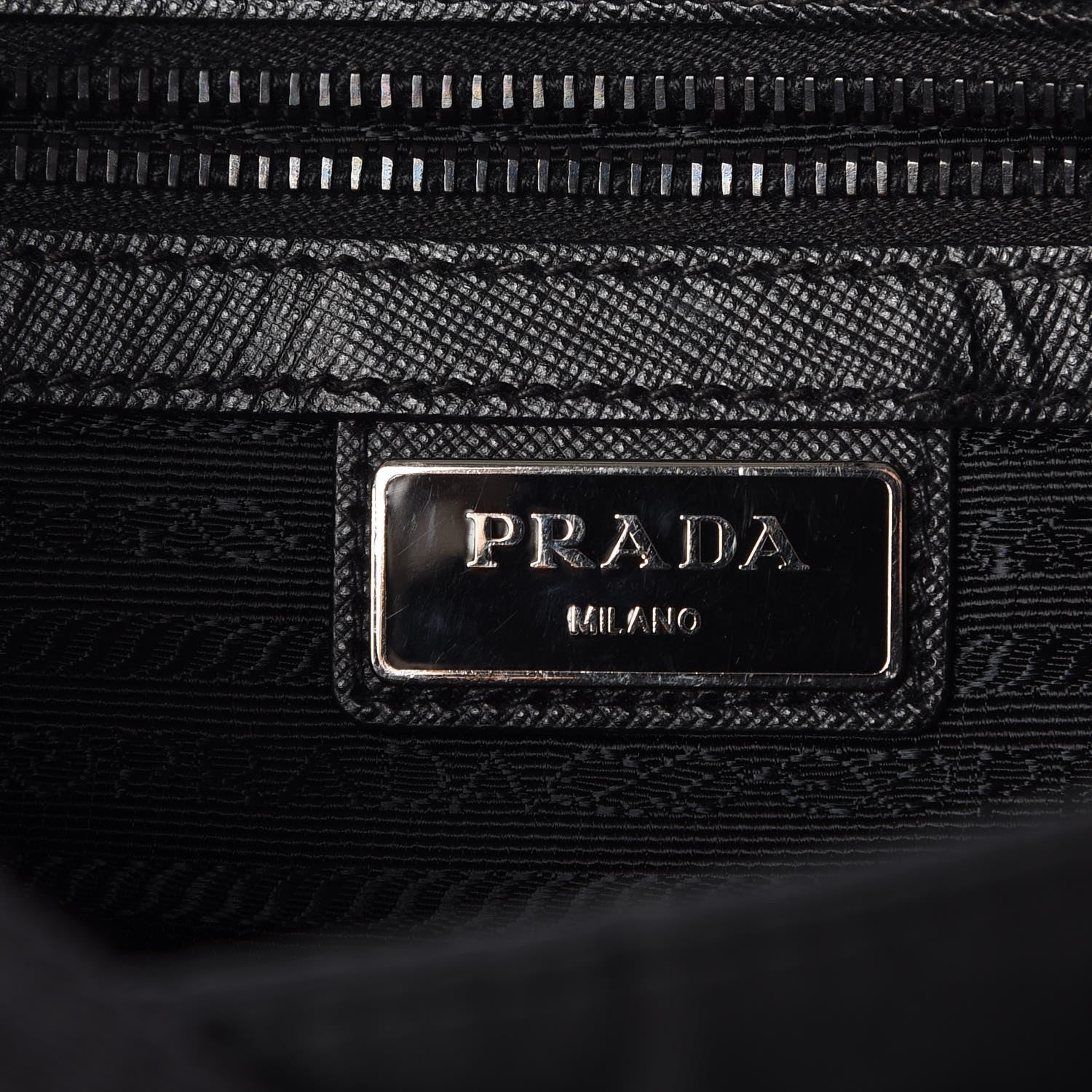Prada Nylon Saffiano Flat Messenger Bag Black 6 of 9