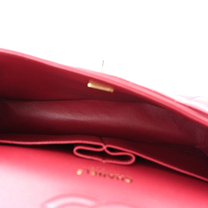 Chanel Lambskin Quilted Medium Double Flap Burgundy 5 of 11