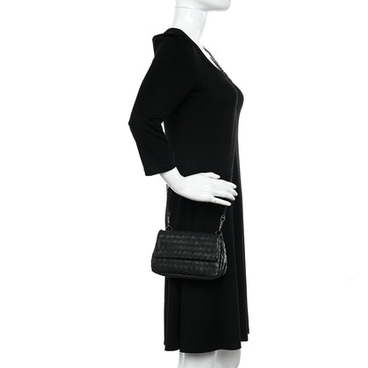 Bottega Veneta Nappa Intrecciato Mini Chain Messenger Black 2 of 10