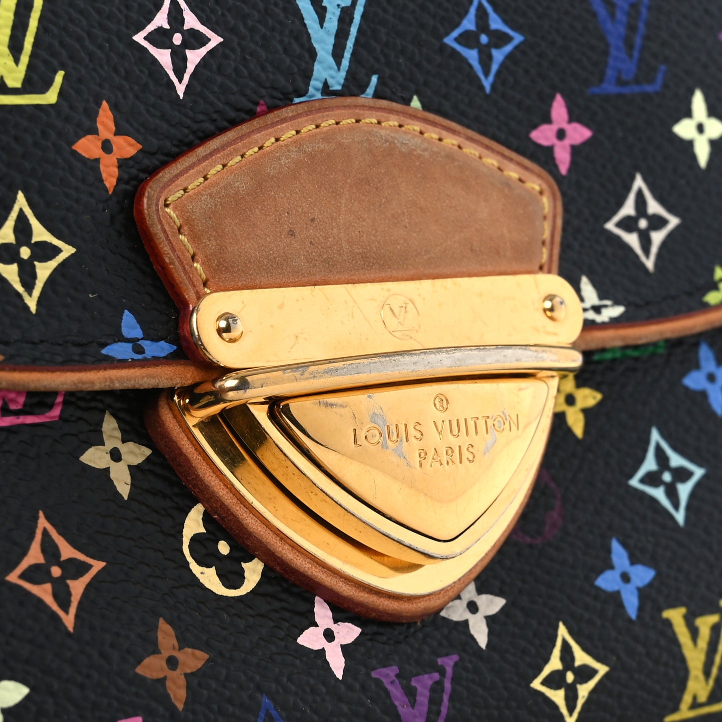 Monogram Multicolor Eugenie Wallet Black Grenade