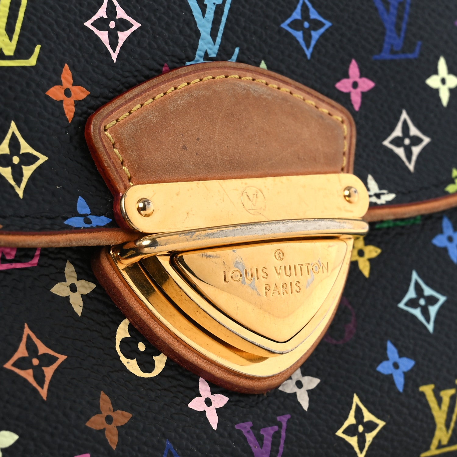 Louis Vuitton Monogram Multicolor Eugenie Wallet Black Grenade 7 of 10