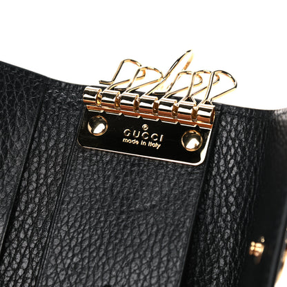Gucci Dollar Calfskin GG Supreme Monogram GG Marmont 6 Key Holder Case Black Beige Ebony 6 of 8