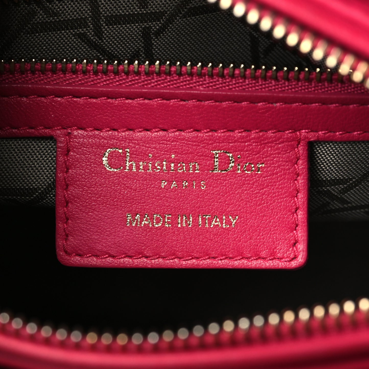 Lambskin Cannage Medium Lady Dior Pink