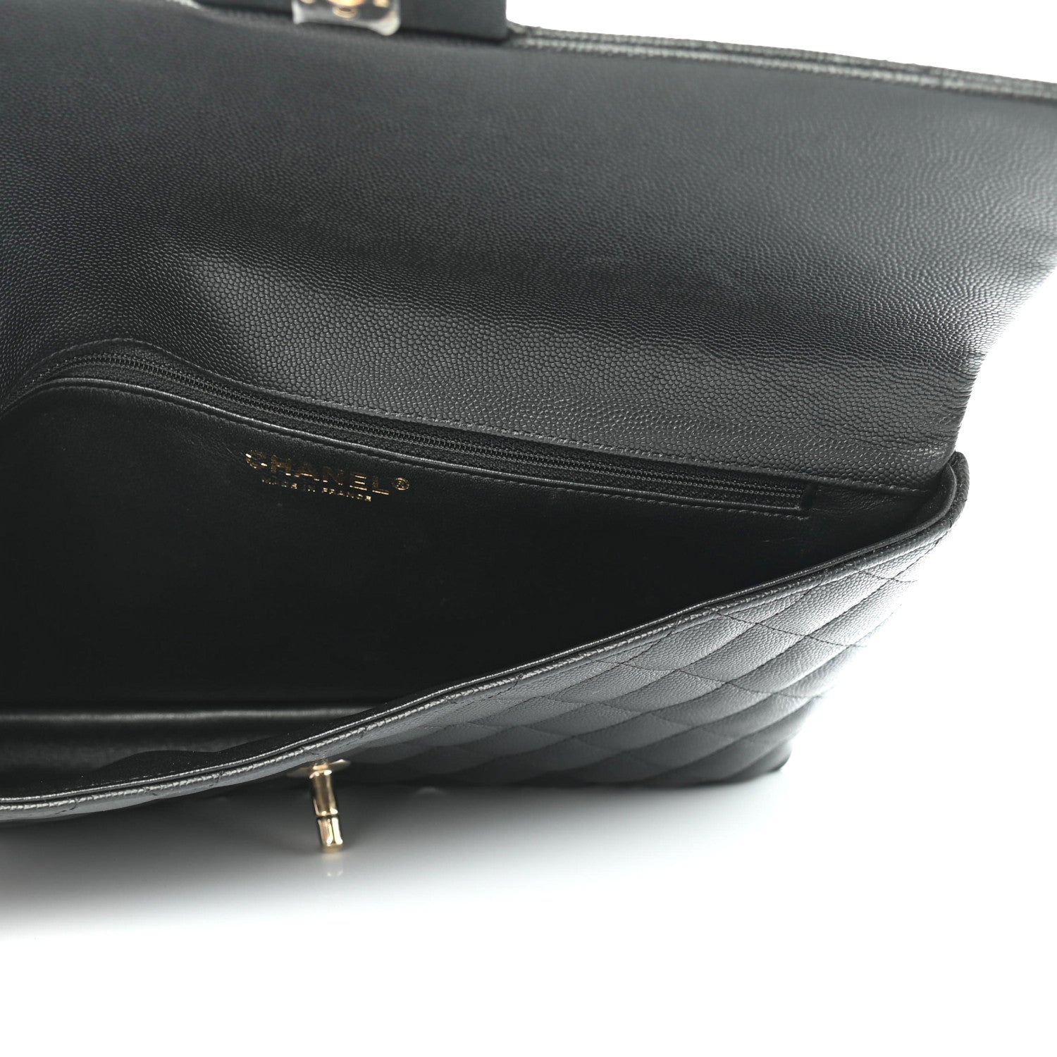 Chanel Caviar Quilted Flap Clutch Black 4 of 6