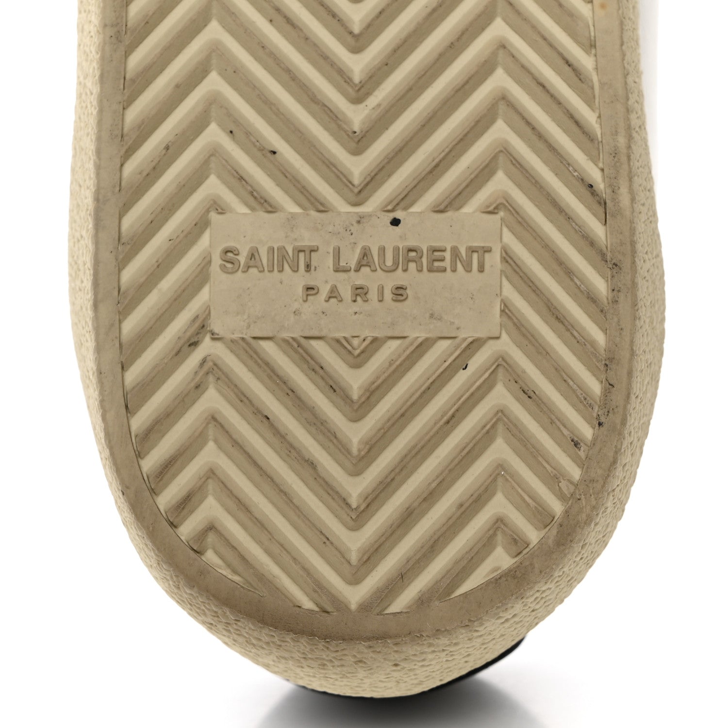Saint Laurent Calfskin Embroidered Court Classic Sneakers 38 White Black 8 of 9